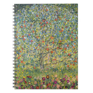 Caderno Espiral Árvore da Maçã por Gustav Klimt, Vintage Art No