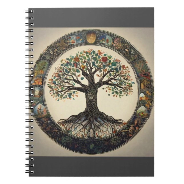 Caderno Espiral Árvore da Vida (Frente)