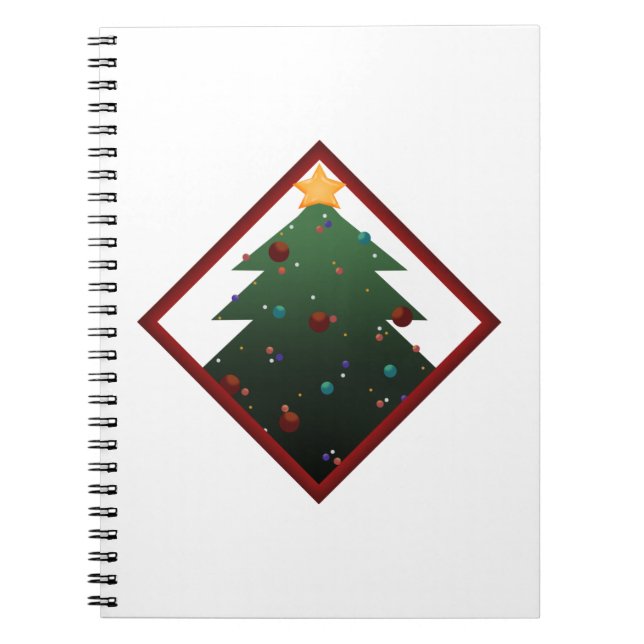 Caderno Espiral Árvore de Natal (Frente)