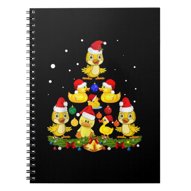 Caderno Espiral Árvore de Natal Duck (Frente)