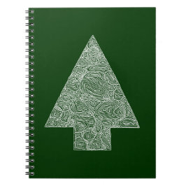 Caderno Espiral Árvore de Natal Moderna