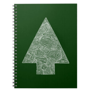 Caderno Espiral Árvore de Natal Moderna