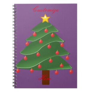 Caderno Espiral Árvore de Natal Thunder_Cove