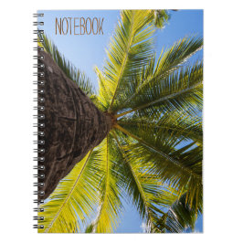 Caderno Espiral Árvore de Palma Exótica Vibrante