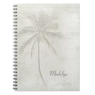Caderno Espiral Árvore de palma personalizada
