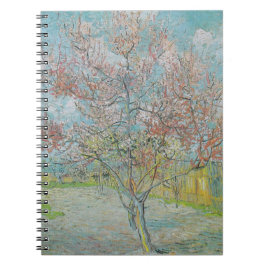 Caderno Espiral Árvore de Pêssego de Flor