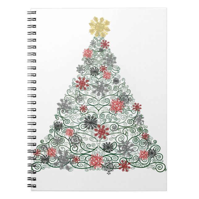 Caderno Espiral Árvore de Swirly decorada (Frente)
