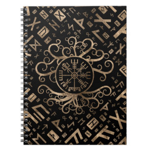 Caderno Espiral Árvore de Vegvisir de vida Yggdrasil e de Runes