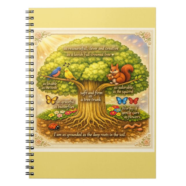 Caderno Espiral Árvore de Visão Radiante (Frente)