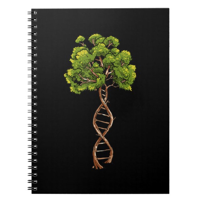 Caderno Espiral Árvore Dna Do Ambiente Biológico De Genética Da Ci (Frente)
