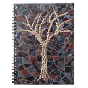 Caderno Espiral Árvore do Mosaico Shell