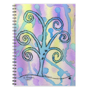 Caderno Espiral Árvore encaracolado