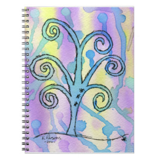 Caderno Espiral Árvore encaracolado