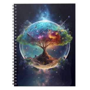 Caderno Espiral Árvore Espiritual da Vida
