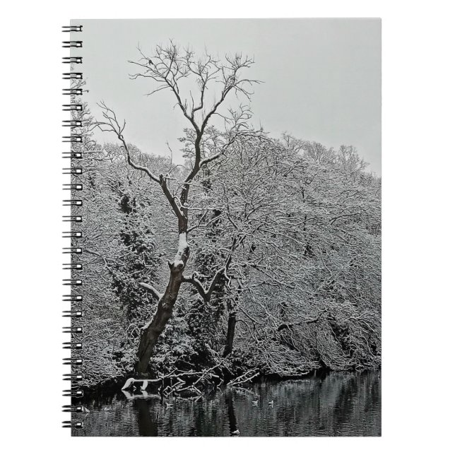 Caderno Espiral Árvore, na água (Frente)