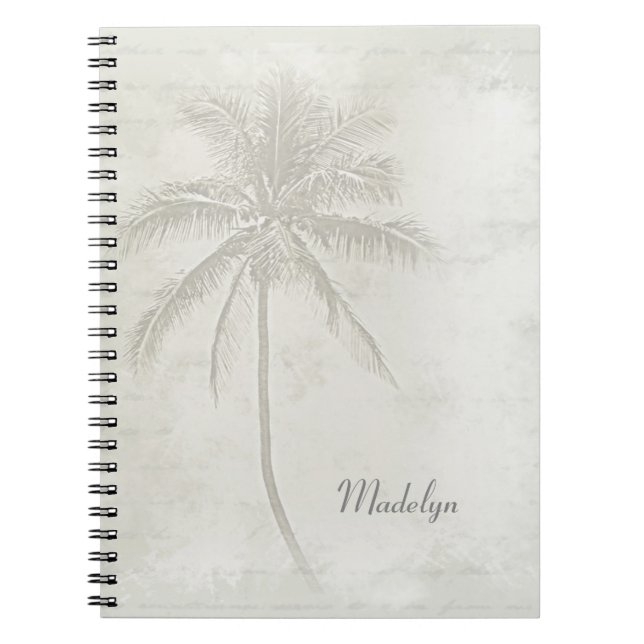 Caderno Espiral Árvore Palm Personalizada (Frente)