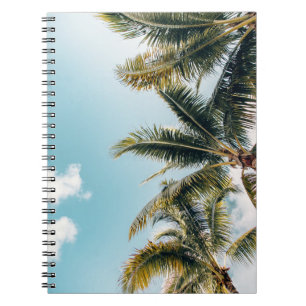 Caderno Espiral Árvores de coco verdes