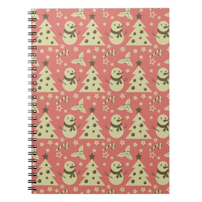Caderno Espiral Árvores de Natal holandesas (Frente)