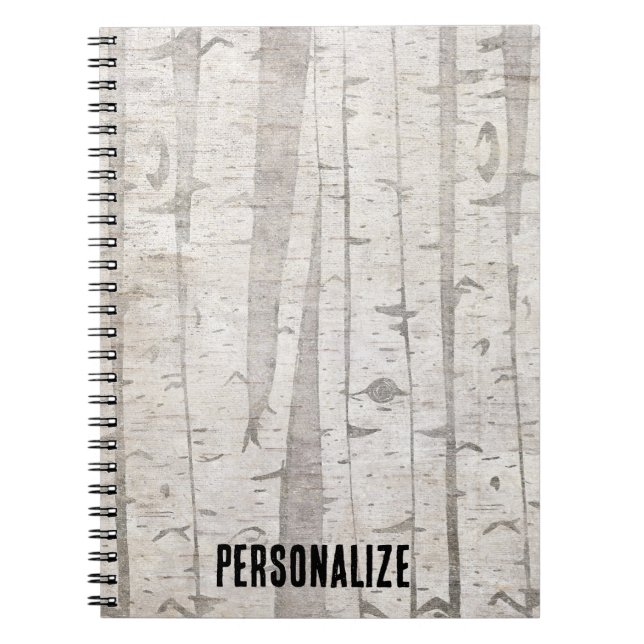 Caderno Espiral Árvores de passarinho (Frente)