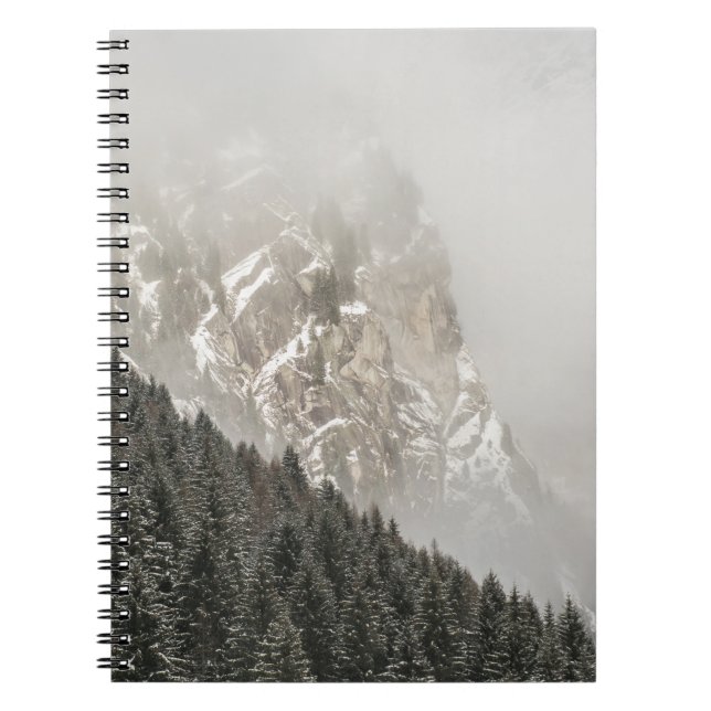 CADERNO ESPIRAL ÁRVORES DE PINOS VERDE (Frente)