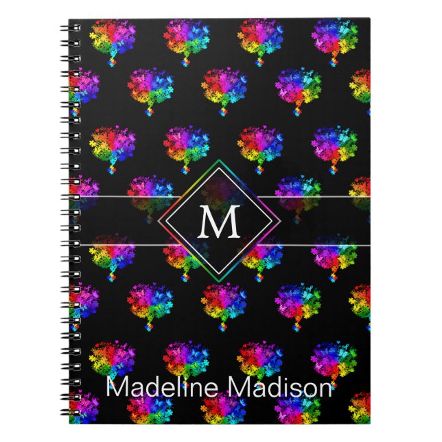 Caderno Espiral Árvores do Espectro Autismo (Frente)