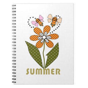 Caderno Espiral as abelhas adoram o verão e eu também