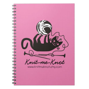 Caderno Espiral As agulhas de confecção de malhas engraçadas do