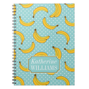 Caderno Espiral As bananas e os pontos de Polk adicionam seu