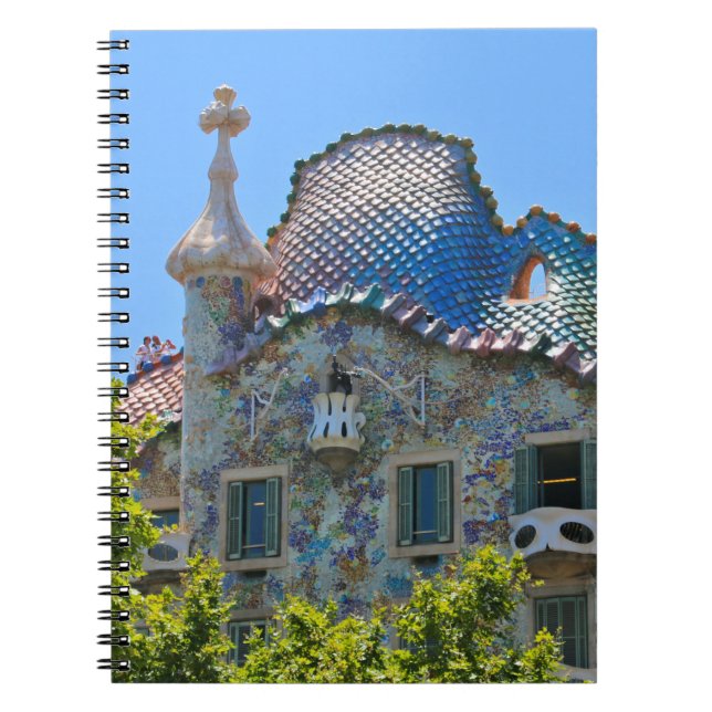 Caderno Espiral As casas Batllo de Gaudi (Frente)