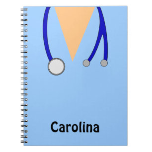 Caderno Espiral As enfermeiras bonitos esfregam lunático