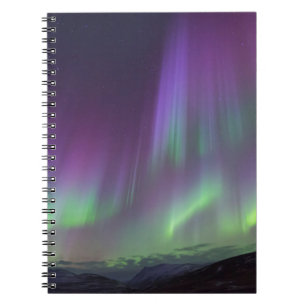 Caderno Espiral As Luzes do Norte Islândia do Norte