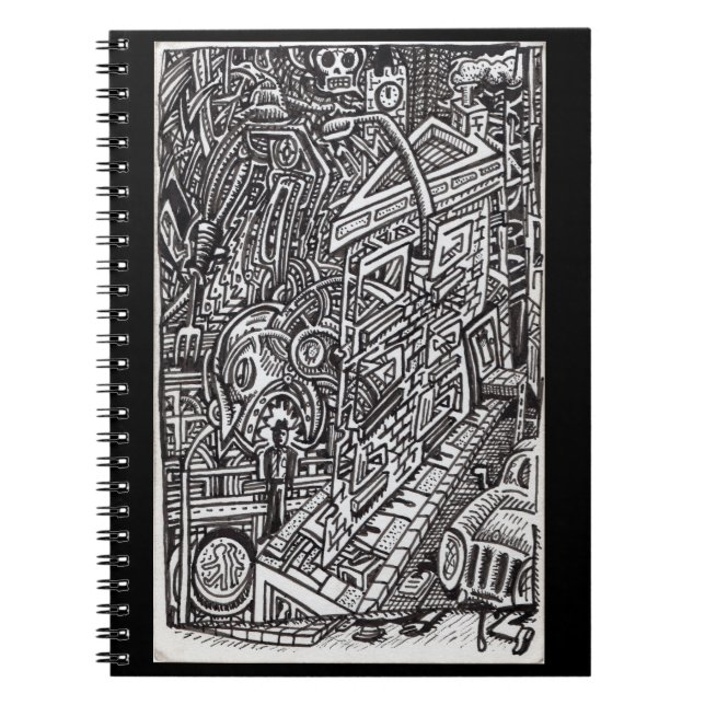 Caderno Espiral As mandíbulas do destino (Frente)