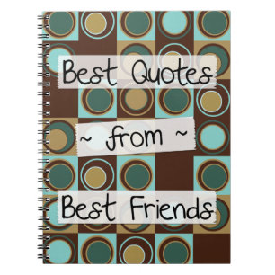 Caderno Espiral as melhores citações dos melhores amigos