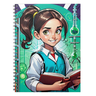 Caderno Espiral As Meninas Amam a Ciência!