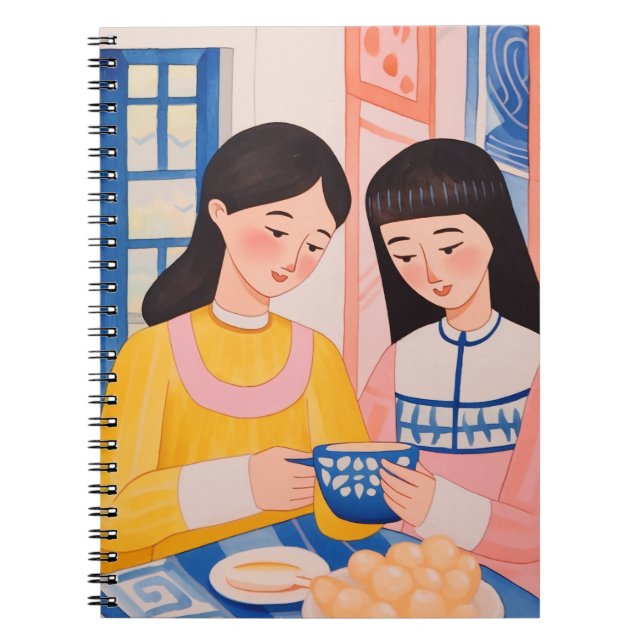 Caderno Espiral As Mulheres no Café (Frente)