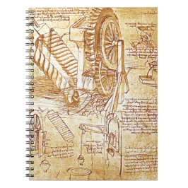 Caderno Espiral As notas de da Vinci