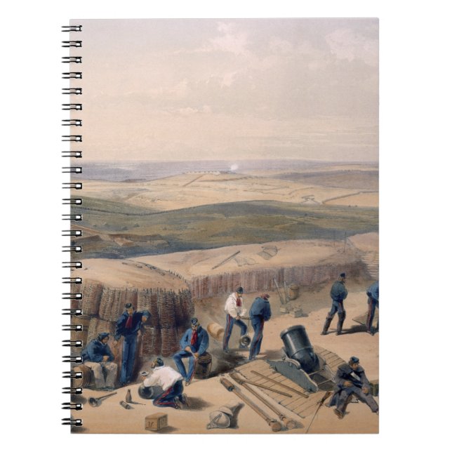 Caderno Espiral As novas obras no ataque direito, placa 'do (Frente)