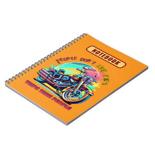 Caderno Espiral As Pessoas Não Fazem Viagens: Bicicleta Estilo Ret