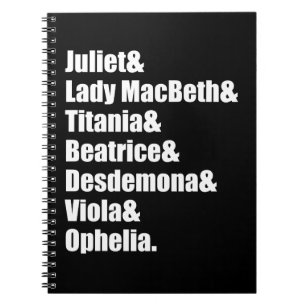 Caderno Espiral As senhoras de Shakespeare