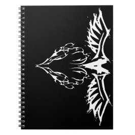 Caderno Espiral Asas do amor notebook preto