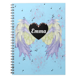 Caderno Espiral asas do arco-íris