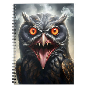 Caderno Espiral "Asas Pesadelos: A Coruja Vampira Fangida"