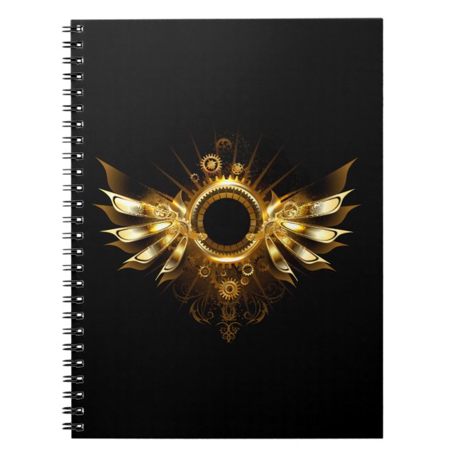 Caderno Espiral Asas Steampunk (Frente)