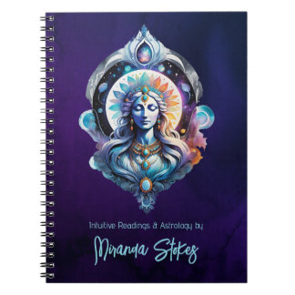 Caderno Espiral Asherah Mãe Deusa da Criação Tarot Diário