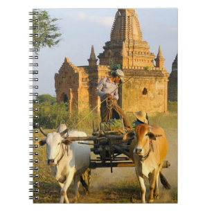 Caderno Espiral Ásia, Myanmar (Birmânia), Bagan (Pagan). Uma carro