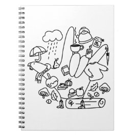 Caderno Espiral ASL ILY Thanks – Autumn Vibes