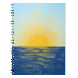 Caderno Espiral Assalto do Sol sobre os Novos Começos do Oceano