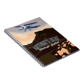 Caderno Espiral Assento de Artur Edimburgo Escócia