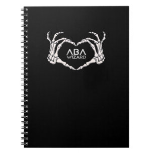 Caderno Espiral Assistente Clássico - Skeleton Mãos Coração