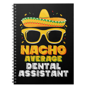 Caderno Espiral Assistente Dentária Nacho Média Cinco De Mayo